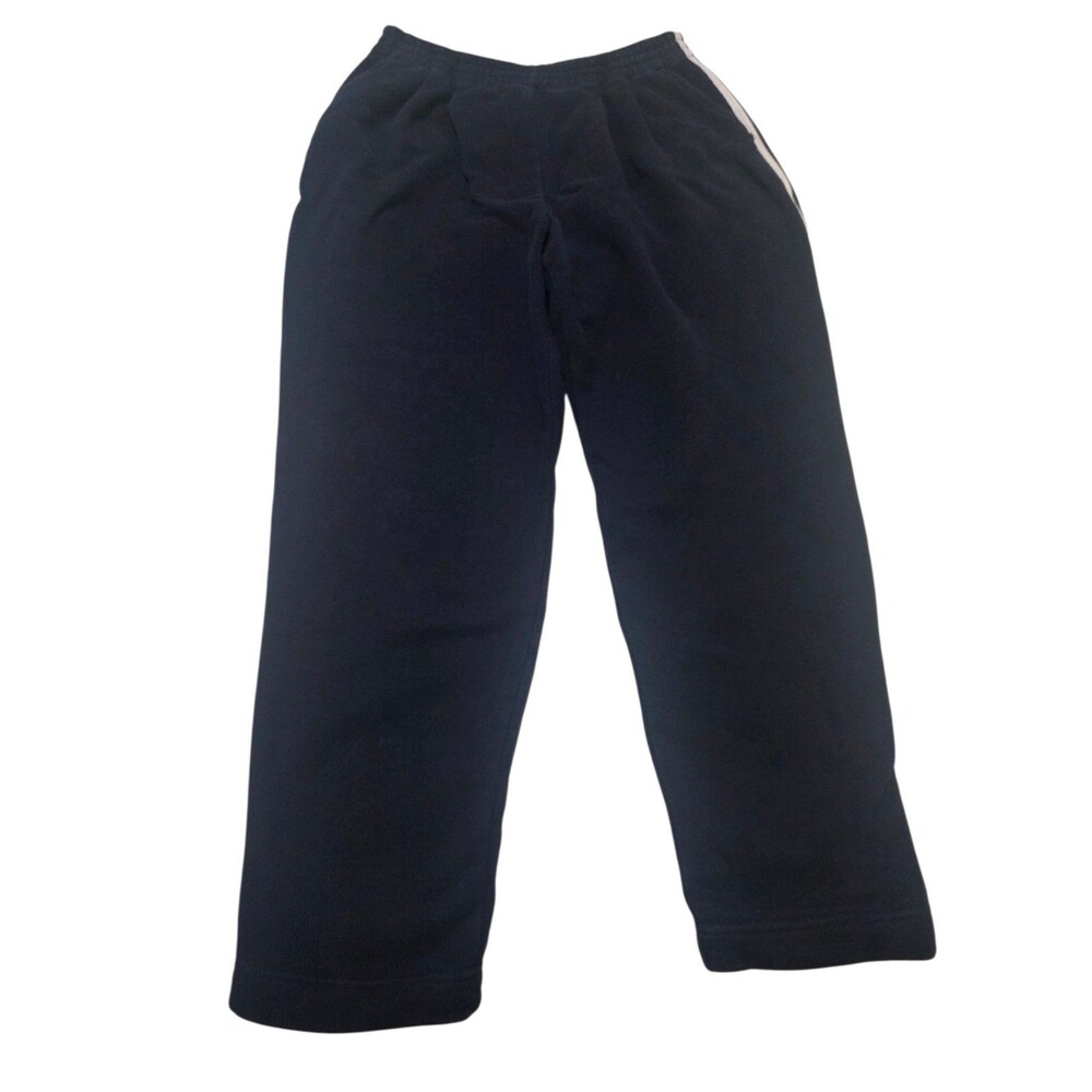 St. John Sport Marie Gray Knit Track Pants Cotton Viscose Navy Women's S C12.6